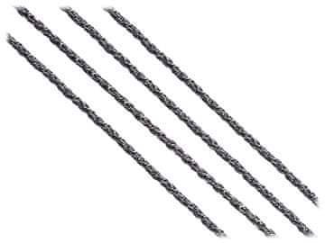 Seijou Kratki srebrni oksidirani pleteni lančić s repom lisice 1,8 mm ogrlica 32 cm