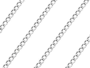 Seijou Kratki srebrni klasični ženski ravni lančić 1,9 mm srebrni 42 cm