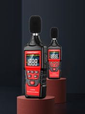 Habotest DECIBELMETAR SONOMETER MJERAČ BUKE A/C FILTER USB 30-130 dB 125ms GRAFIKON