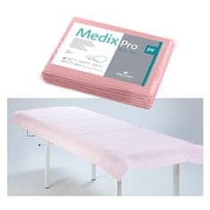 BE Jednokratna plahta 77cm x 210cm ružičasta folija 54g MedixPro 5 kom