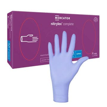 Nitrilne rukavice M ljubičaste Nitrylex Complete 100 komada