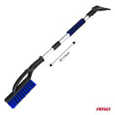 AMIO Četka, četka, strugač za led, mesing, teleskopski, FUTURA BASIC 87-115 cm