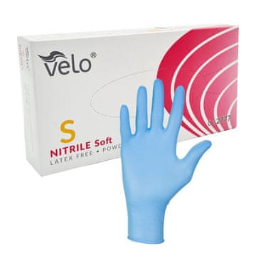 Velo nitrilne rukavice S plave 100 komada