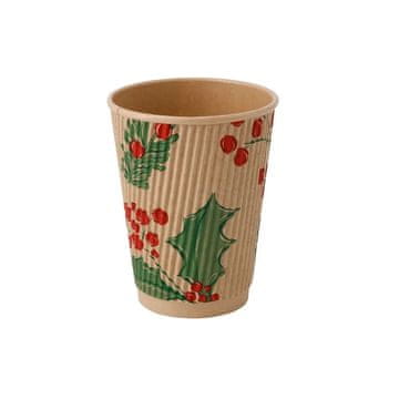 BH Valovita kraft papirnata čaša, disperzija, "Božićna" 350 ml, promjer 90 mm 25 kom.