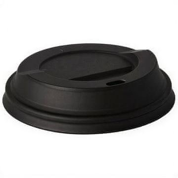 Papstar Crni poklopac za šalicu, promjera 90 mm, 50 kom.