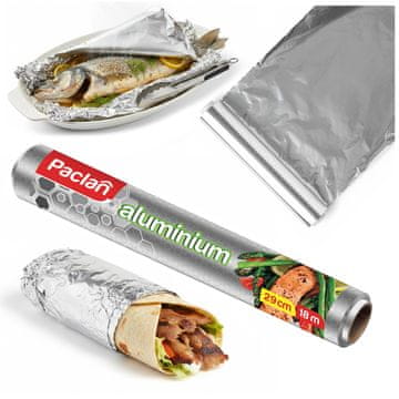 Paclan aluminijska folija nazubljena 29cmx18m 1 kom.