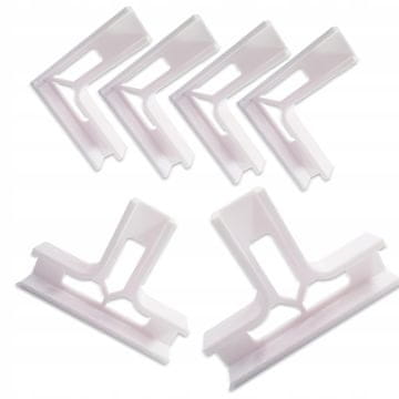 SET STOLARSKIH RUČKI za montažnu ploču 18 mm, 3. RUKA 4xD+2xT 45° 90°
