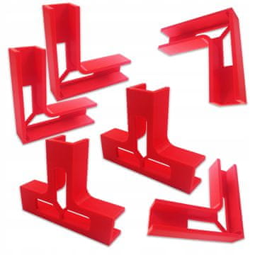 SET STOLARSKIH RUČKI za montažnu ploču 18 mm, 3. RUKA 4xD+2xT 45° 90°