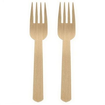 Papstar Bambusove vilice 14 cm, čiste, 50 kom.