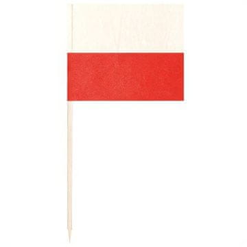 Papstar Čačkalice za bankete s poljskom zastavom, duljine 8 cm, 500 kom.
