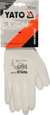 YATO Rukavice za rad bijele, najlon i pu YT-7470 YATO