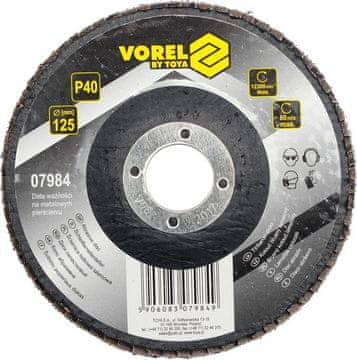 Vorel Brusni kotač s lamelama p40 125 mm 07984