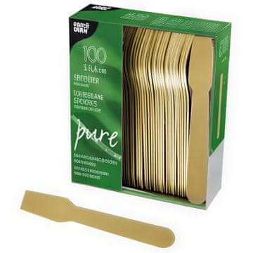 Papstar Drvene žlice za sladoled "Lopata" 9,4 cm 100 kom.
