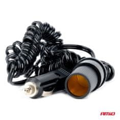 AMIO Produžni kabel za upaljač u automobilu 12V 24V 300cm -03805