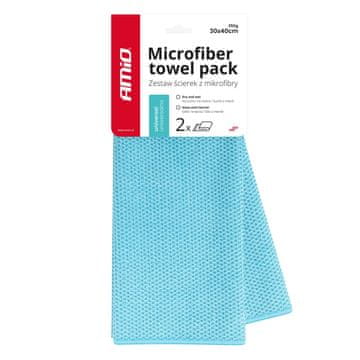AMIO Univerzalna krpa od mikrovlakana za mokro i suho pranje 30x40 cm 350 g 2 kom -03737