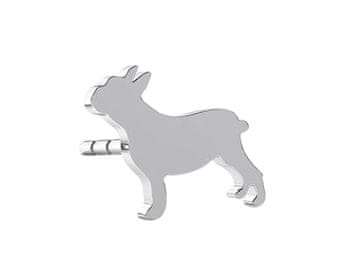 Seijou Bulldog srebrne naušnice Bulldog pas slavni klinac srebro 925