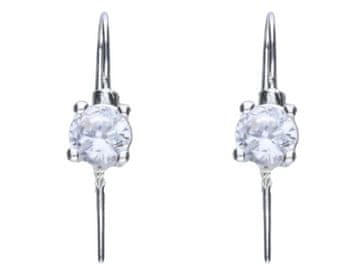 Seijou Srebrne viseće naušnice s kubnim cirkonima, nježne, elegantne, ženske naušnice