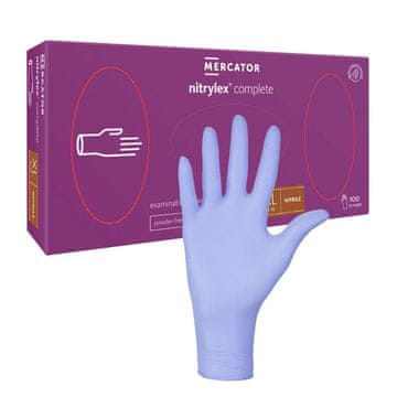 Nitrylex Complete XL ljubičaste nitrilne rukavice 100 kom