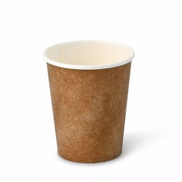 BH Papirnate čaše za disperziju smeđe/bijele boje 250 ml, promjera 80 mm, 50 kom.