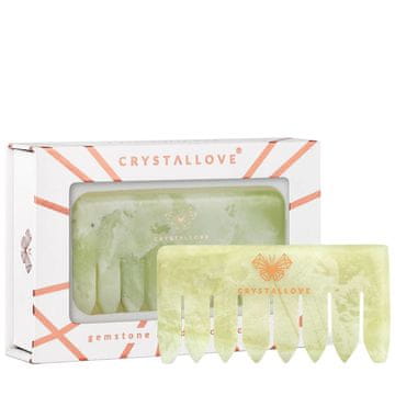 CRYSTALLOVE češalj za masažu vlasišta od žada
