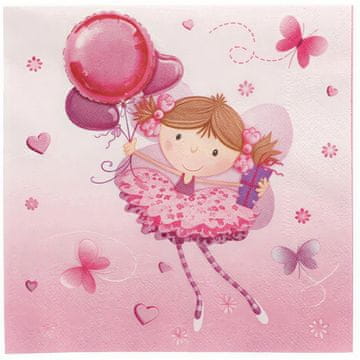 Papstar Salvete Little Dancer 3-slojne 1/4 33 x 33 cm 20 kom.
