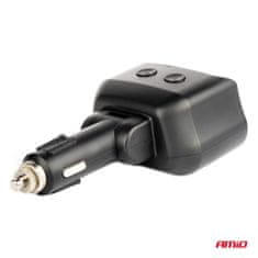AMIO Razdjelnik za upaljač za cigarete 2x USB 1x USB-C 12V 24V + voltmetar -04173