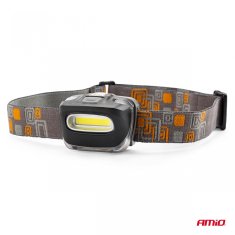 AMIO Latarka czołowa COB na baterie 3xAAA 150Flux IPX3 -02199