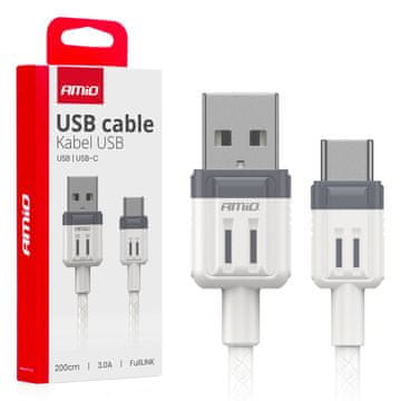 AMIO USB-A - USB-C 3A kabel za punjenje 200 cm FullLINK -03906