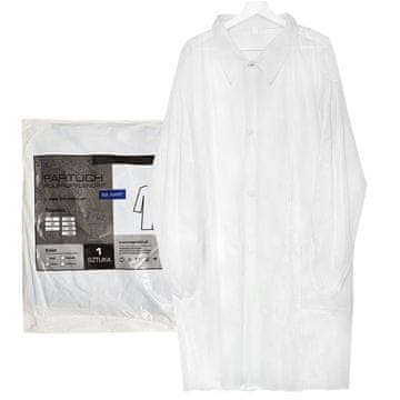 ICS Jednokratna bijela pregača XXXL s drukerima (22g netkani materijal) 1 kom.