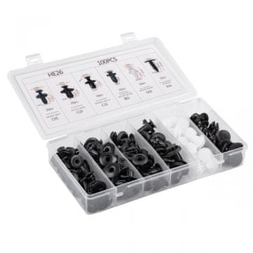 AMIO Automobilski klinovi, kopče, set od 100 -02830