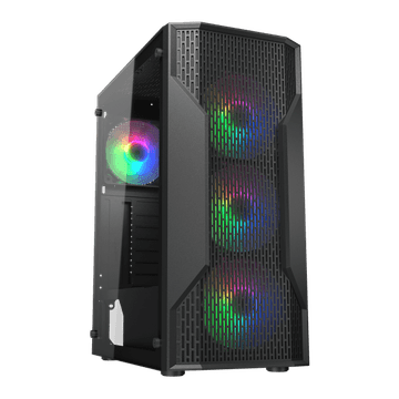 Cougar MX110 RGB kućište, ATX, s ventilatorima, crno (CGR-2BD2B-RGB-SY)