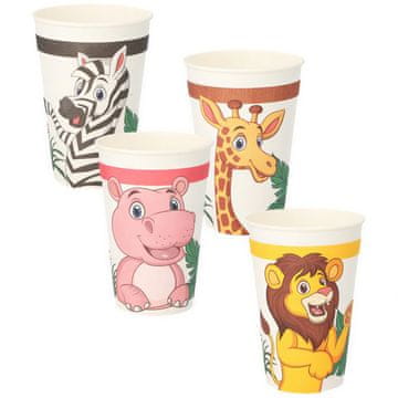 Papstar Papirnate čaše "Jungle Mix" 200 ml, promjer 70 mm 10 kom.