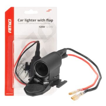 AMIO Utičnica za upaljač za automobil s poklopcem 12V 24V -04128