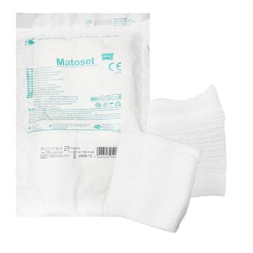 Matopat Sterilni oblog 10x20 od gaze, 8 slojeva, 17 niti, Matoset pakiranje, blister od 10 komada
