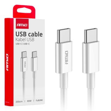 AMIO USB-C - USB-C 60W kabel za punjenje 200 cm FullLINK -03897