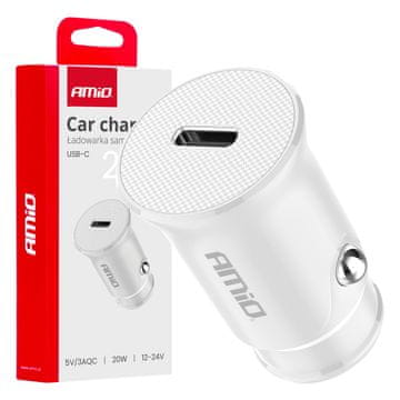 AMIO USB-C 20W auto punjač -03876