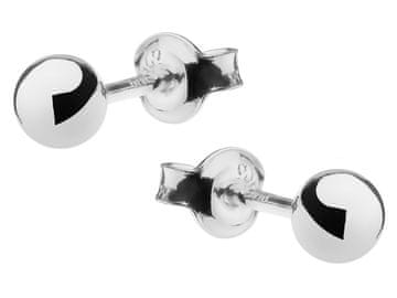 Seijou Srebrne kuglice za žene 4mm naušnice s kuglicama, kuglice, srebrne