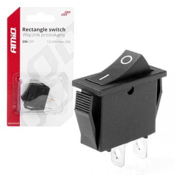 AMIO Pravokutni prekidač UKLJUČENO/ISKLJUČENO 12V -03081