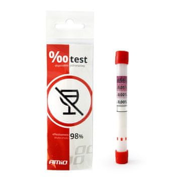 Alkoholni test za jednokratnu upotrebu AMIO-01160