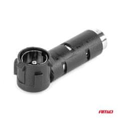 AMIO Adapter za antenu, redukcija, DIN ISO utikač, kutni -03967