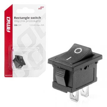 AMIO Pravokutni prekidač UKLJUČENO ISKLJUČENO 12V 24V -03082