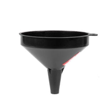AMIO Crni plastični lijevak univerzalni za gorivo tekuća voda 10 cm -04044