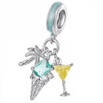 Pandora charms - privjesak za narukvicu Beach party, srebro 925, privjesci trusky
