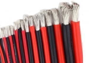 Silicijski kabel s bakrenom žicom 1mm2, crni