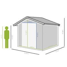 Aga Vrtna kućica 213x130x185 cm Crna