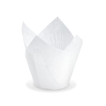 IMEX Kalupi za muffine "Tulip" bijeli, promjer 50 mm, visina 30 mm, 100 kom.