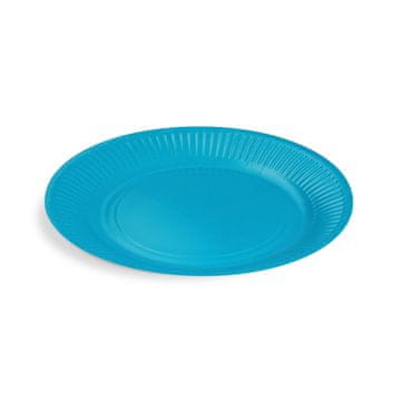 IMEX Okrugli papirnati tanjur, plavi, promjer 23 cm, 10 kom.