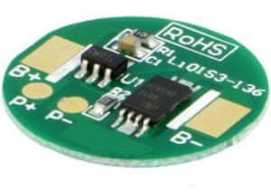 Okrugli PCM Li-Ion Li-Polymer 1S 3.6V 3.7V 2.5A 18.5mm