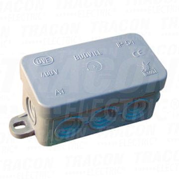Tracon Electric Fleksibilna montažna kutija, za nadžbuknu montažu, siva 80 x 42 x 40 mm, IP54