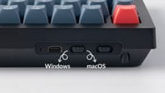 Keychron V6 Max bežična mehanička tipkovnica, Bluetooth, Gateron Jupiter Banana prekidači, RGB, crna (V6M-D4-UK)